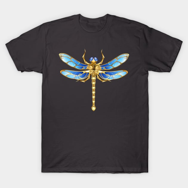 Mechanical Dragonfly ( Steampunk insect ) T-Shirt by Blackmoon9